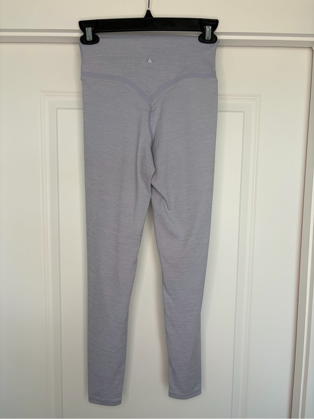 Seamless High-Waist Leggings in Light Gray